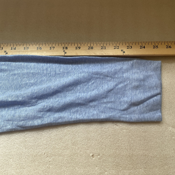 J Jill‎ Shirt Women Medium Blue Love Linen Lightweight Clearpond Button Up Top - Picture 9 of 13